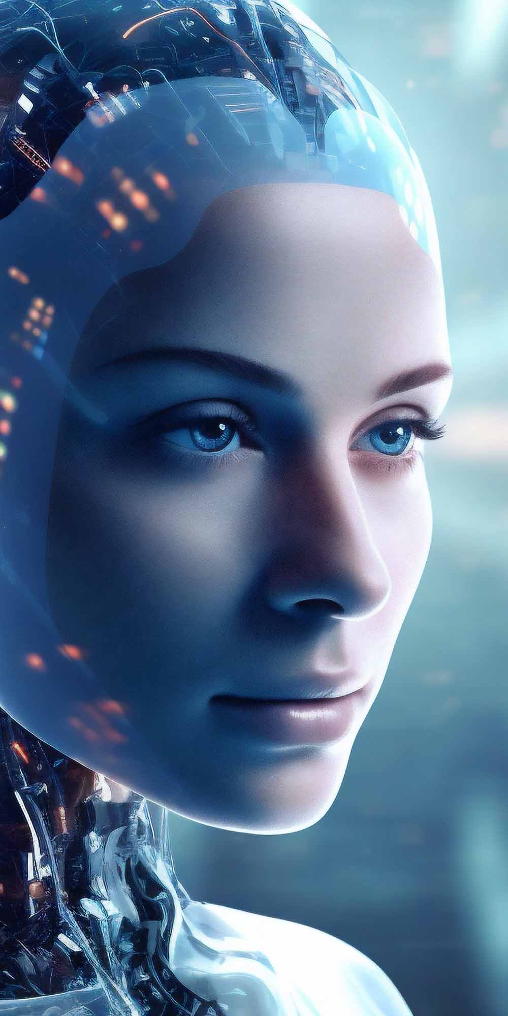 Image of a female android - AI and gender bias