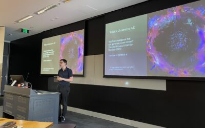 CSS Lab Student Justin Gives Lecture on Generative AI